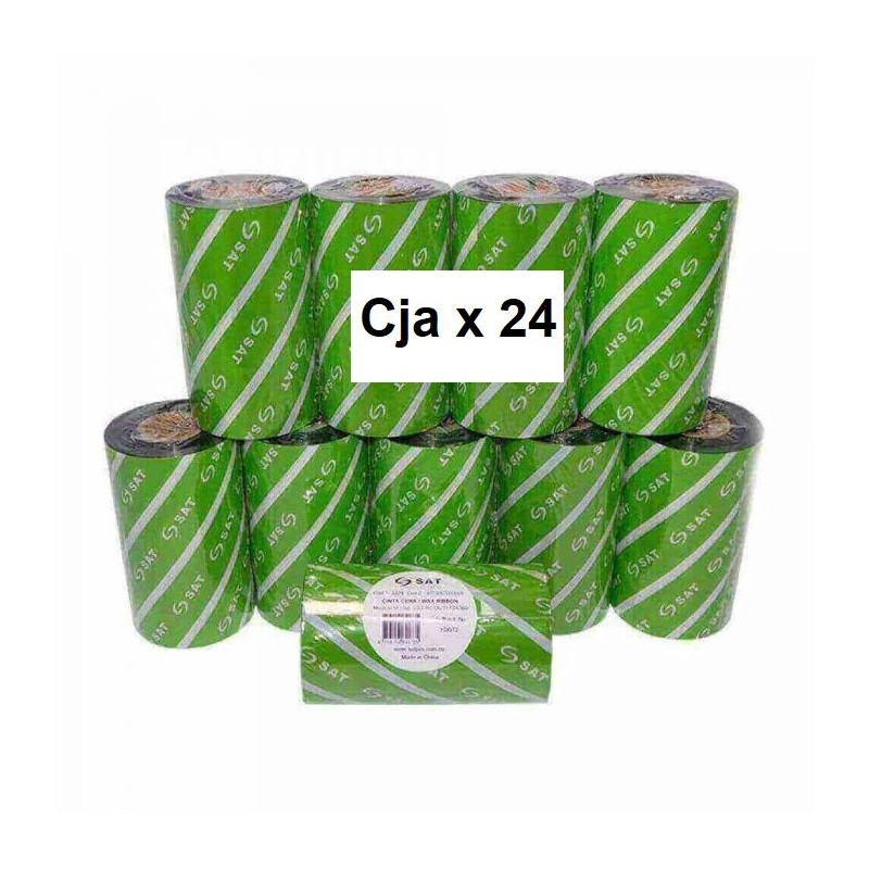 THERMAL TRANSFER RIBBON WAX 110MMX450M OUT CX24