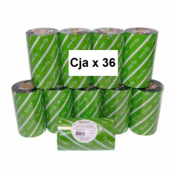 THERMAL TRANSFER RIBBON RESINE 110MMX74M OUT CX36
