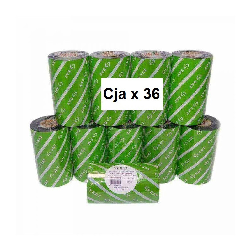THERMAL TRANSFER RIBBON RESINE 110MMX74M OUT CX36