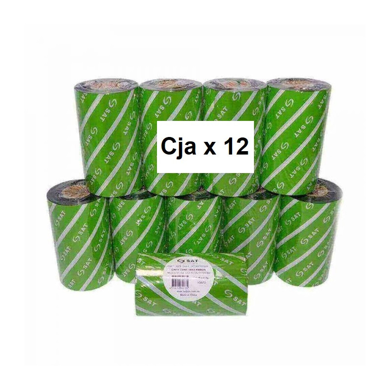 THERMAL TRANSFER RIBBON RESINE 110MMX300M OUT CX12